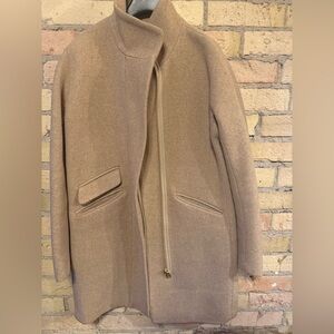 J. Crew Camel Cocoon Italian Stadium Wool Coat